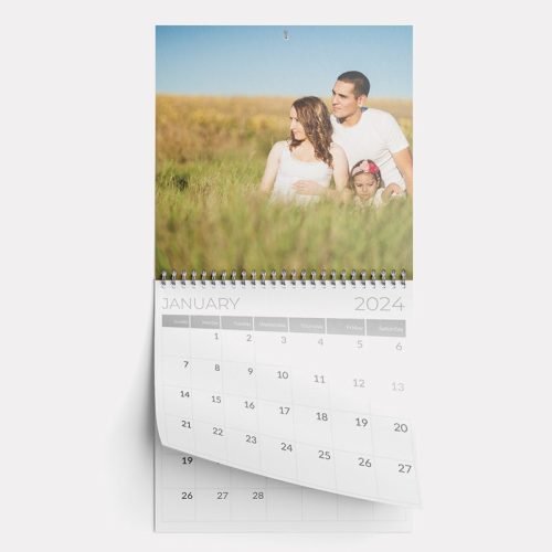 6x6 Press Printed Calendar