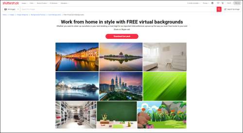 Shutterstock Zoom Backgrounds